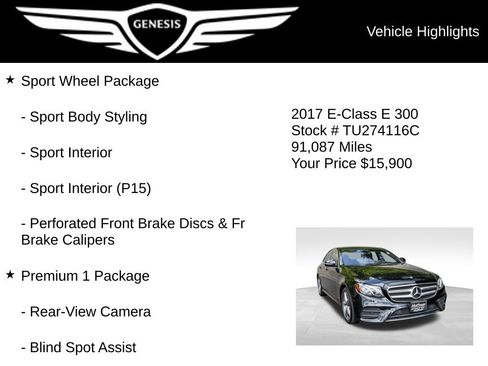 Used 2017 Mercedes-Benz E 300 4MATIC image 5