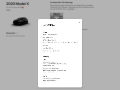 Used 2020 Tesla Model X Long Range AWD/4WD image 4