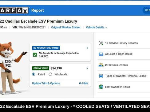 Used 2022 Cadillac Escalade ESV Premium Luxury AWD/4WD image 9