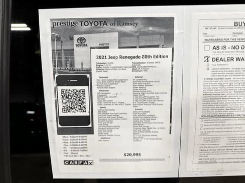 Used 2021 Jeep Renegade Latitude AWD/4WD image 13