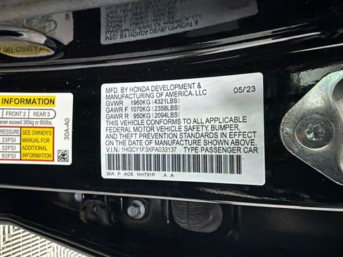 Used 2023 Honda Accord EX image 32