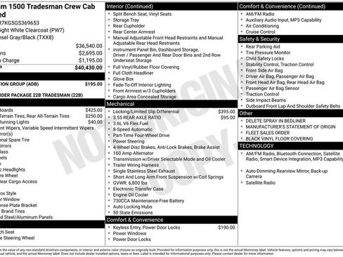 Used 2016 RAM 1500 Tradesman w/ Protection Group image 34