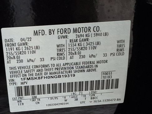 Used 2022 Ford Explorer Limited image 26