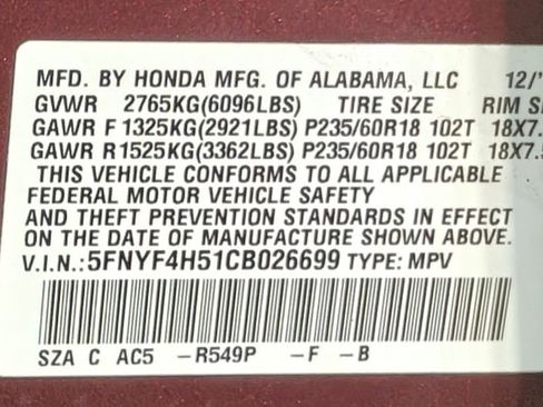 Used 2012 Honda Pilot EX-L image 45