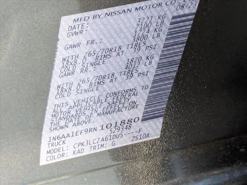 Certified 2024 Nissan Titan SV w/ SV Convenience Package image 24