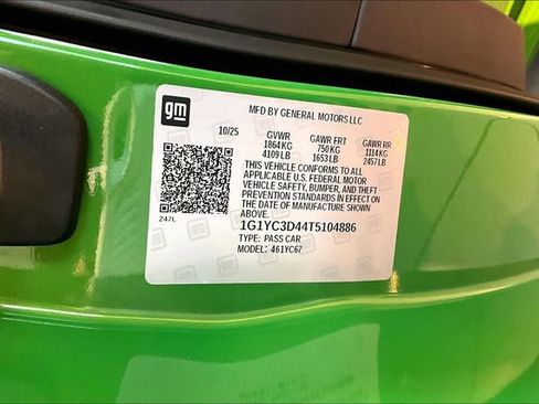 New 2026 Chevrolet Corvette Stingray Premium Conv w/ Battery Protection Package image 8