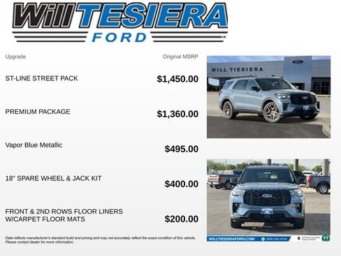 New 2026 Ford Explorer ST-Line w/ ST-Line Street Pack RWD image 5