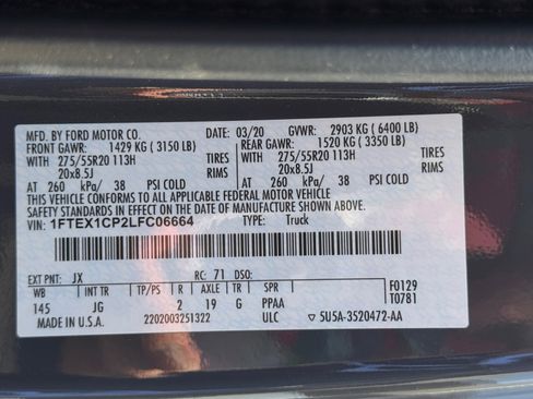 Used 2020 Ford F150 XL w/ Equipment Group 101A Mid RWD image 33