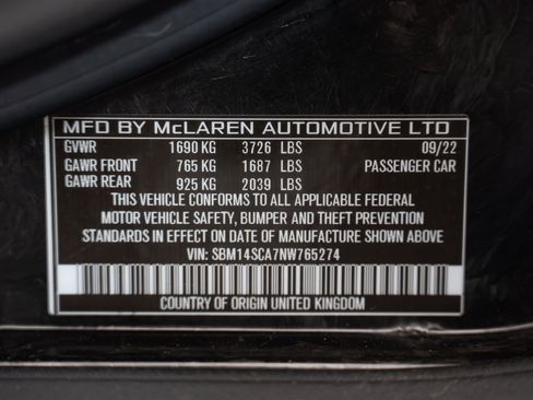 Used 2022 McLaren 765LT RWD image 23