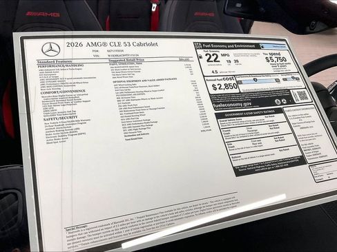 New 2026 Mercedes-Benz CLE 53 AMG 4MATIC Cabriolet image 13