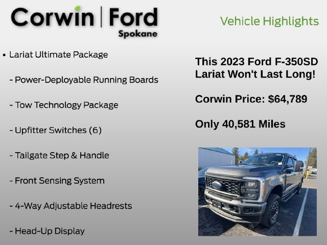 Used 2023 Ford F350 Lariat w/ Lariat Ultimate Package AWD/4WD image 16