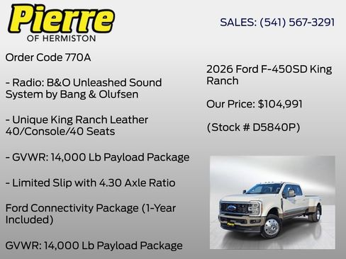 Certified 2026 Ford F450 King Ranch w/ FX4 Off-Road Package image 13