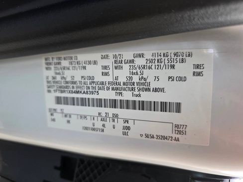 Used 2021 Ford Transit 250 148 High Roof RWD image 23