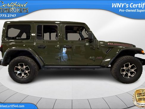 Used 2021 Jeep Wrangler Unlimited Rubicon w/ Uconnect 4C Nav & Sound Group AWD/4WD image 4