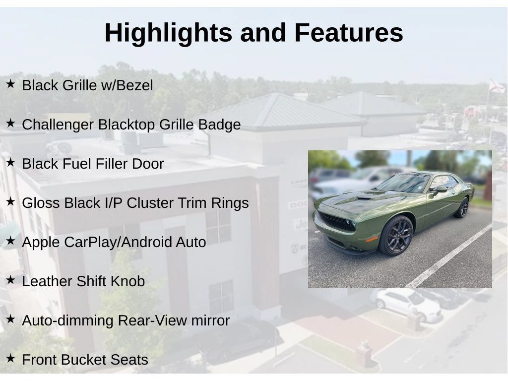 Used 2023 Dodge Challenger SXT w/ Blacktop Package RWD image 3