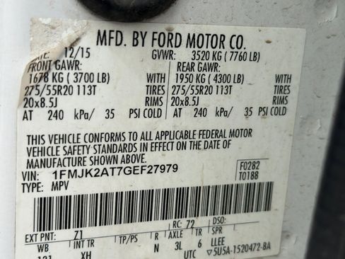 Used 2016 Ford Expedition EL Limited image 41