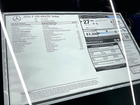 New 2026 Mercedes-Benz E 350 4MATIC Sedan image 12