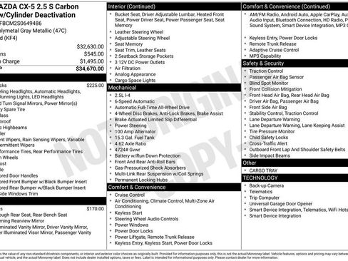 Used 2025 MAZDA CX-5 Carbon Edition image 4