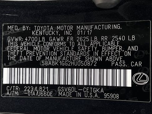 Used 2017 Lexus ES 350 w/ Luxury Package FWD image 24