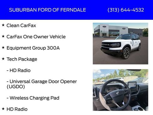 Used 2022 Ford Bronco Sport Outer Banks w/ Tech Package AWD/4WD image 4