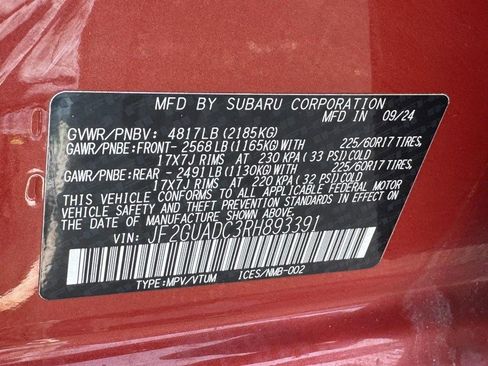 Used 2024 Subaru Crosstrek 2.0i Premium image 23