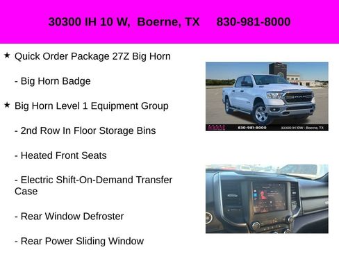 Used 2024 RAM 1500 Big Horn AWD/4WD image 10