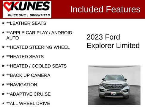 Used 2023 Ford Explorer Limited AWD/4WD image 2
