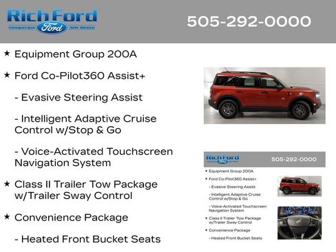 Certified 2022 Ford Bronco Sport Big Bend w/ Convenience Package AWD/4WD image 12