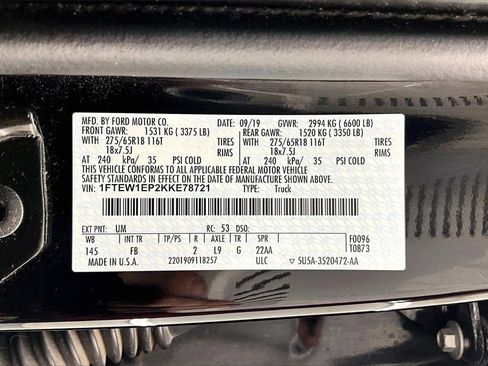 Used 2019 Ford F150 XLT w/ Equipment Group 302A Luxury image 36