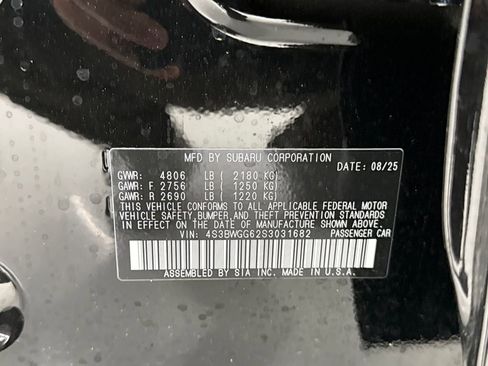 New 2025 Subaru Legacy Sport image 28