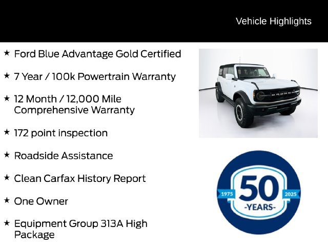 Certified 2023 Ford Bronco Outer Banks w/ Sasquatch Package AWD/4WD image 6