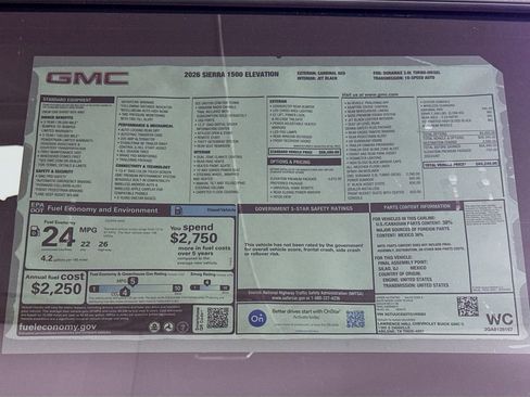 New 2026 GMC Sierra 1500 Elevation w/ Elevation Premium Package image 20