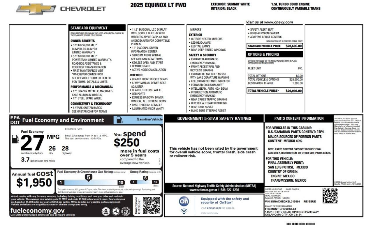 Used 2025 Chevrolet Equinox LT FWD image 11