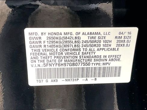 Used 2016 Honda Pilot Touring image 37