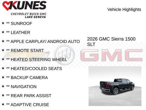New 2026 GMC Sierra 1500 SLT w/ SLT Premium Plus Package image 2