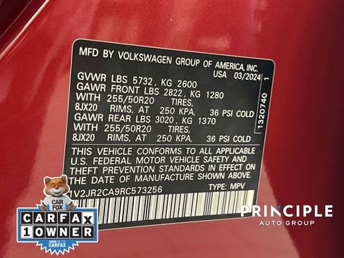 Used 2024 Volkswagen Atlas SE w/ Panoramic Sunroof Package image 36