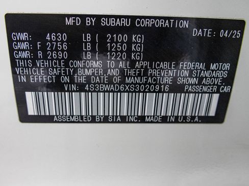 Used 2025 Subaru Legacy Premium AWD/4WD image 53