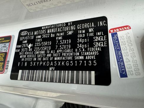 Used 2019 Kia Sorento SX AWD/4WD image 31