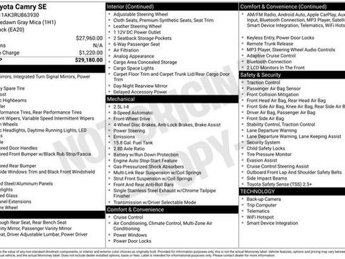 Used 2024 Toyota Camry SE image 7