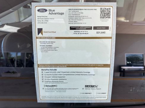 Certified 2026 Ford Escape SE FWD image 5