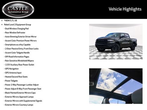 New 2026 RAM 1500 Rebel w/ Rebel Level 2 Equipment Group AWD/4WD image 3