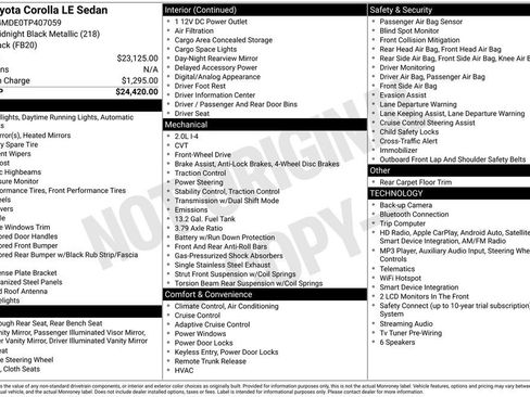 Certified 2026 Toyota Corolla LE FWD image 2