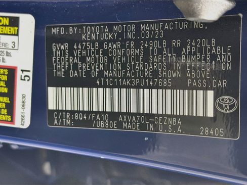 Used 2023 Toyota Camry LE FWD image 12