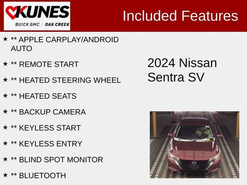 Used 2024 Nissan Sentra SV w/ All-Weather Package image 2