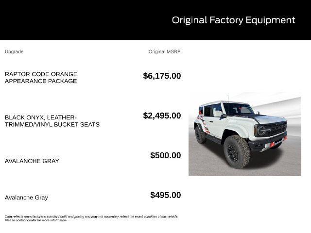 New 2026 Ford Bronco Raptor AWD/4WD image 9