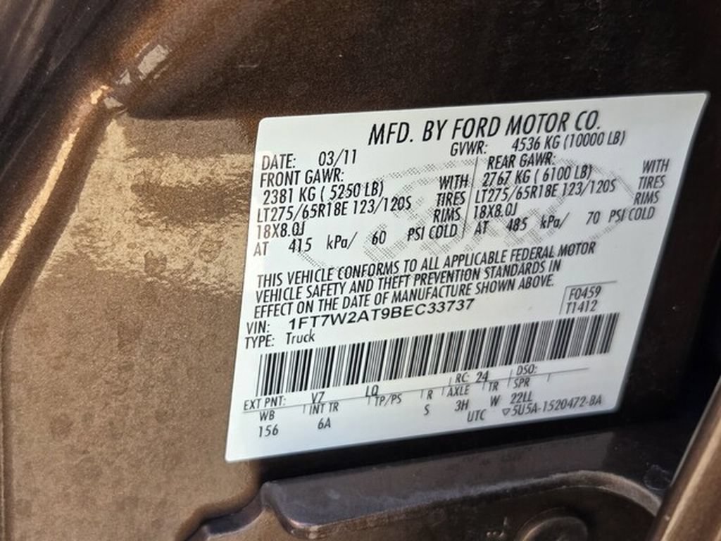 Used 2011 Ford F250 Lariat w/ Lariat Interior Pkg RWD image 19
