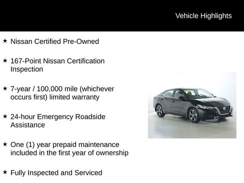 Certified 2023 Nissan Sentra SV w/ All-Weather Package FWD image 4