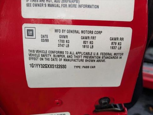 Used 1999 Chevrolet Corvette Convertible w/ Memory Pkg image 14