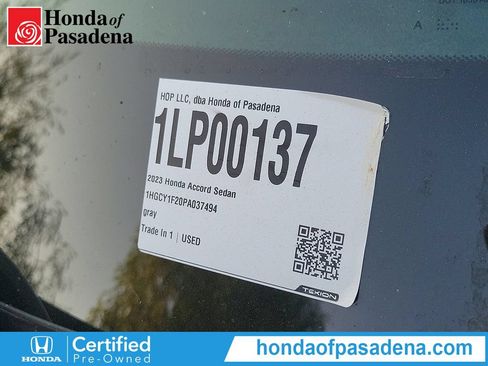 Certified 2023 Honda Accord LX image 31