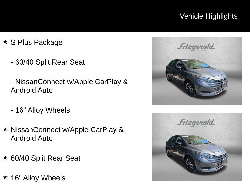 Used 2025 Nissan Versa S w/ S Plus Package FWD image 4